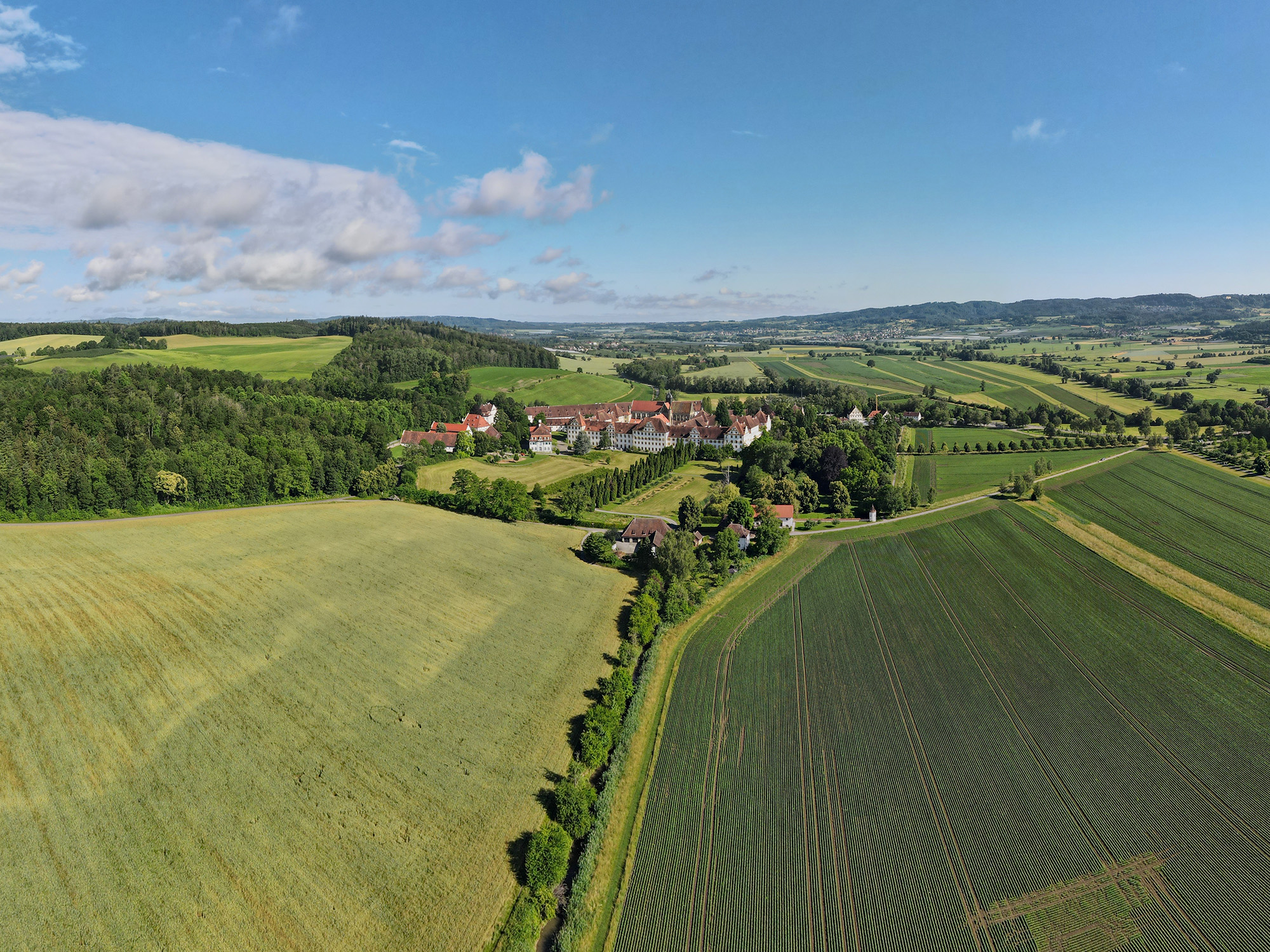 Luftbild Schloss Salem Bodensee